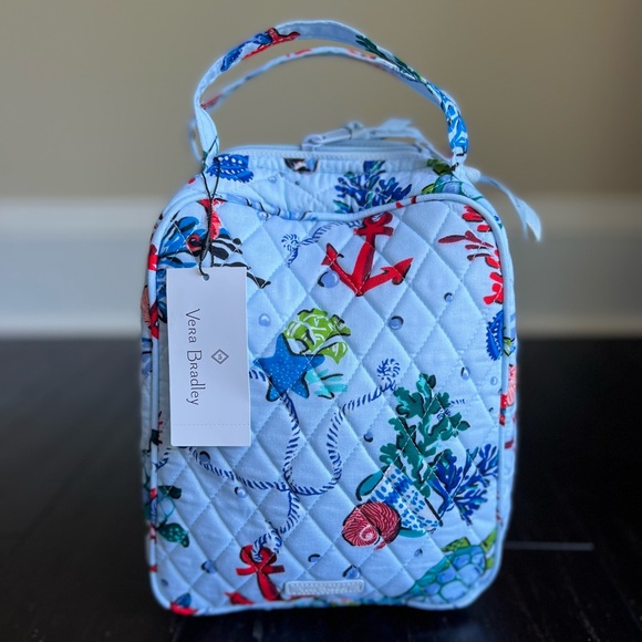 ✨NWT Vera Bradley Anchors Aweigh Large Backpack Lunch Bag Zip ID Lanyard Set - Picture 9 of 16